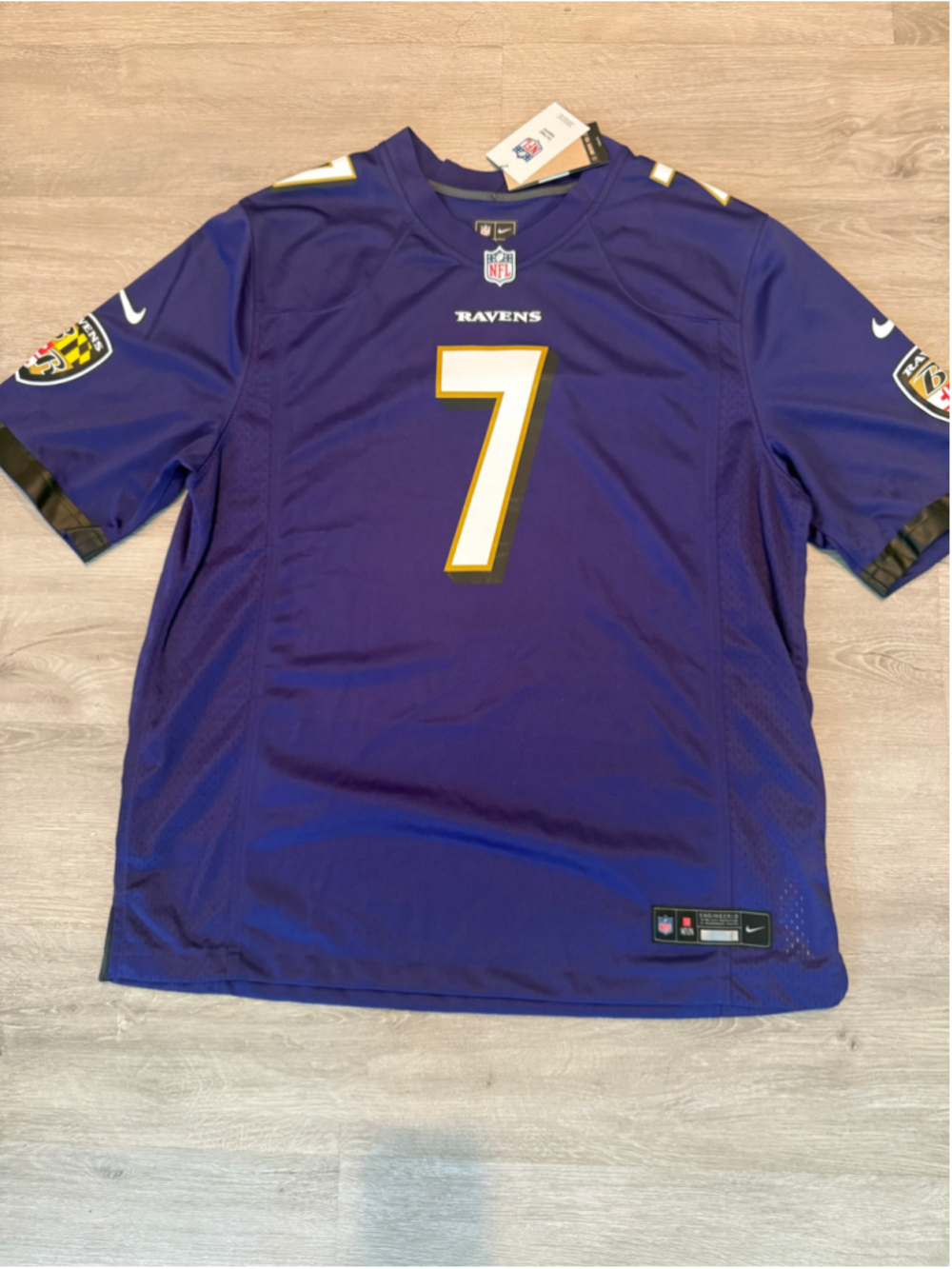 Men's Nike Baltimore Ravens Rashod Bateman Jersey XL Purple Gold